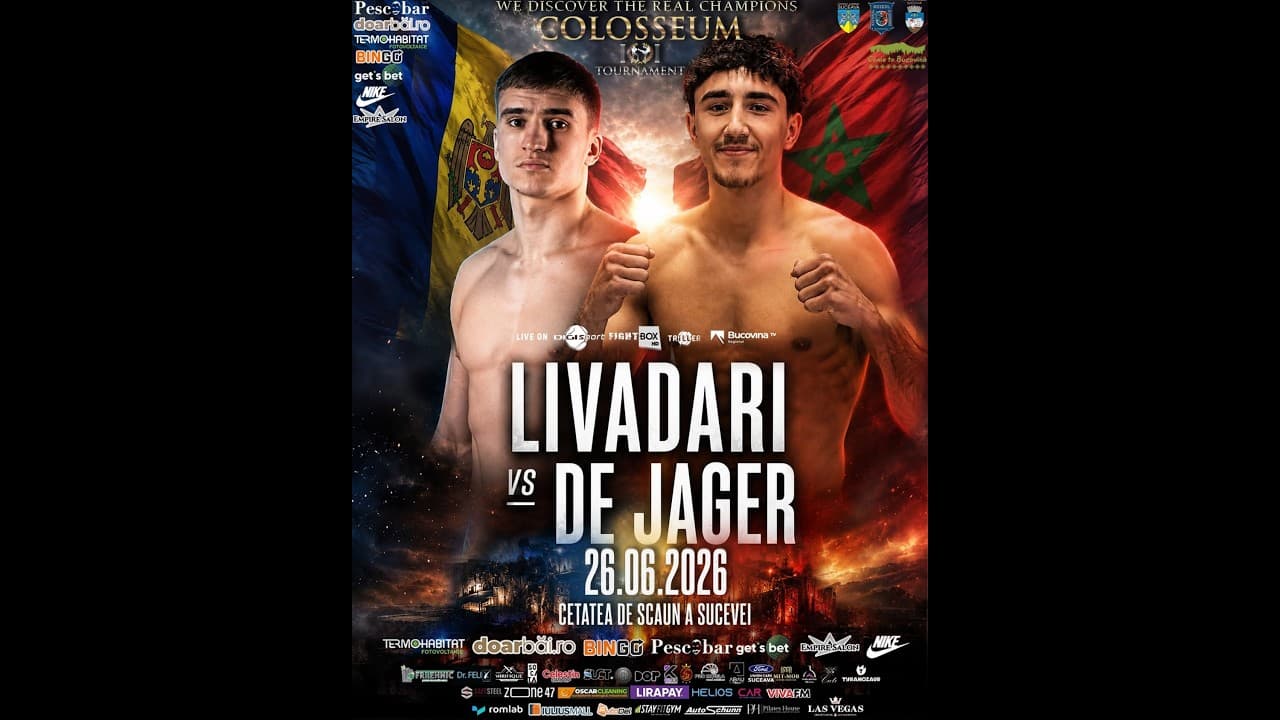 Artiom Livădari îl învinge şi pe Nouri de Jager în ultimul său meci înainte de debutul în Glory
