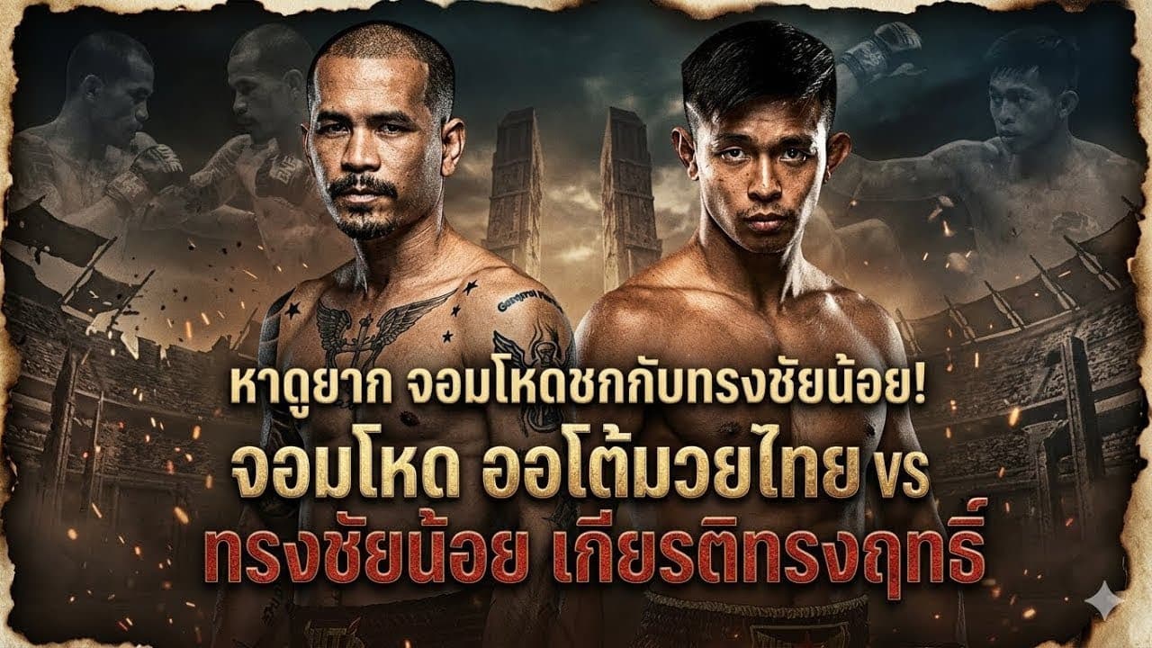 หาดูยาก จอมโหดชกกับทรงชัยน้อย! จอมโหด ออโต้มวยไทย vs ทรงชัยน้อย เกียรติทรงฤทธิ์