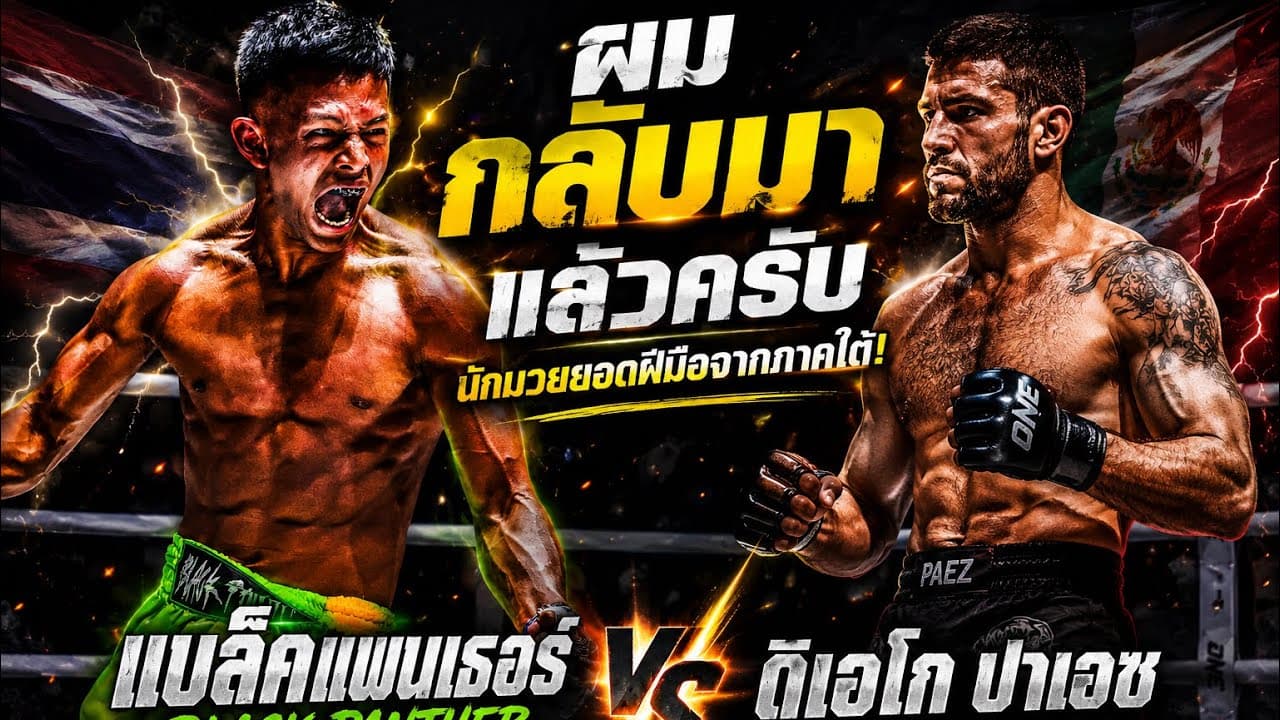 ผมกลับมาแล้วครับ นักมวยยอดฝีมือจากภาคใต้! แบล็คแพนเธอร์ VS ดิเอโก ปาเอซ