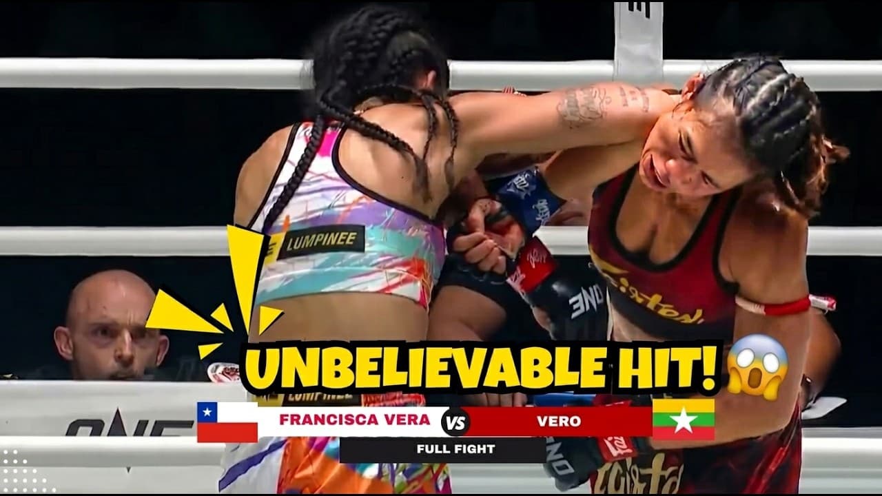 CLINCH MASTERCLASS! Francisca Vera 🇨🇱 dominates Vero 🇲🇲 via sharp elbows and clinical knees