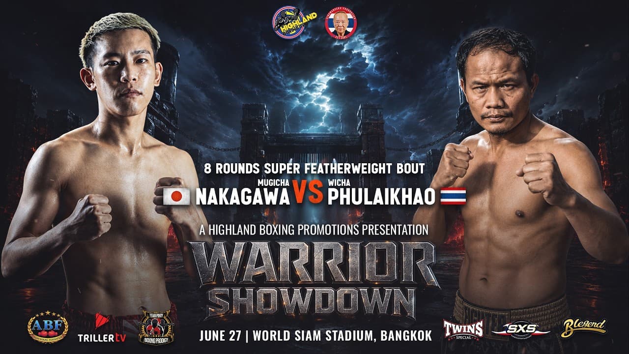 Mugicha Nakagawa 🇯🇵 vs Wicha Phulaikhao 🇹🇭 | 8 Rds Super Featherweight Championship | June 27, 2026