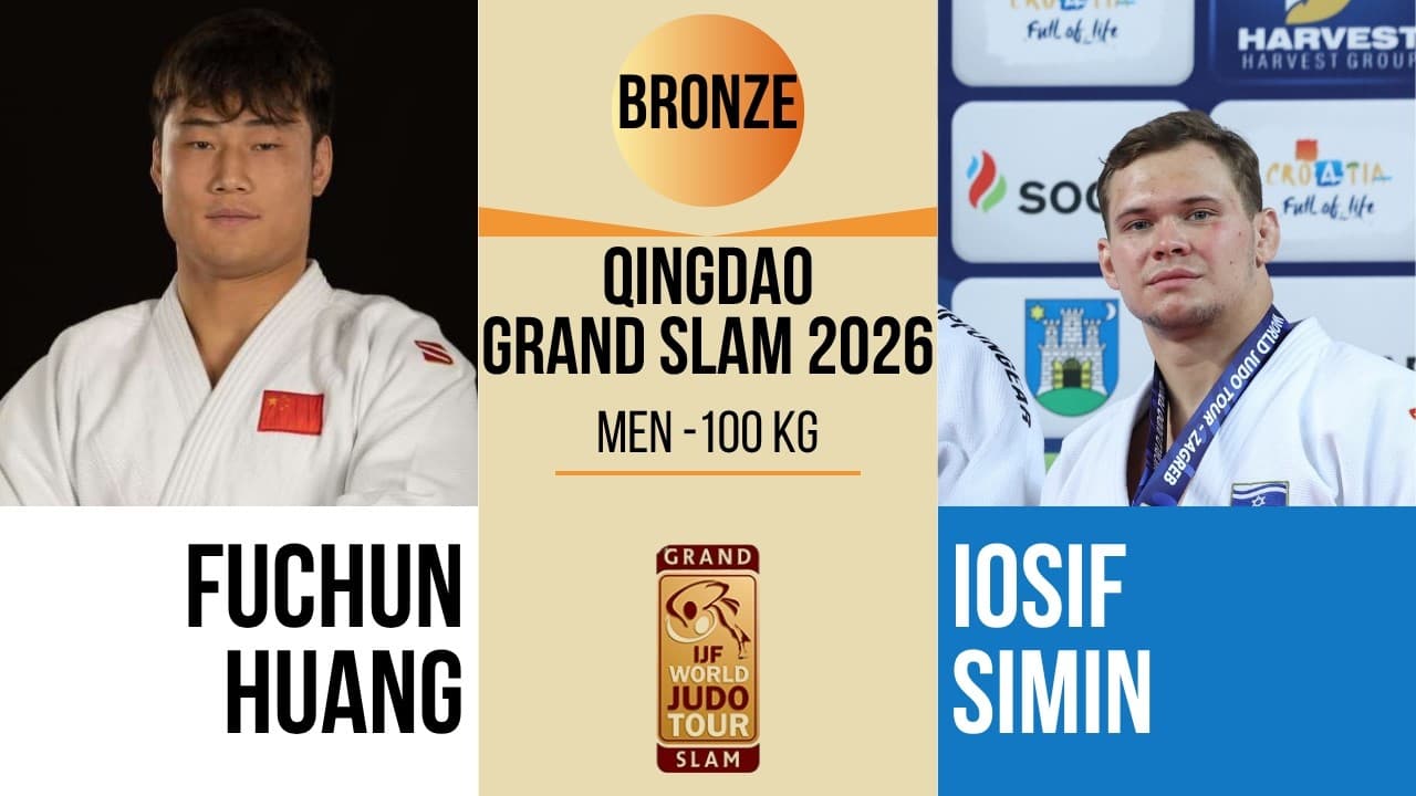 Fuchun HUANG VS Iosif SIMIN | Qingdao Grand Prix 2026 | BRONZE -100 kg