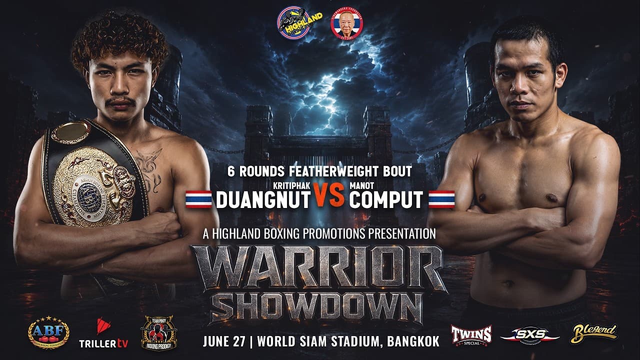 Kritiphak Duangnut 🇹🇭 vs Manot Comput 🇹🇭 | 6 Rounds Featherweight Bout | June 27, 2026