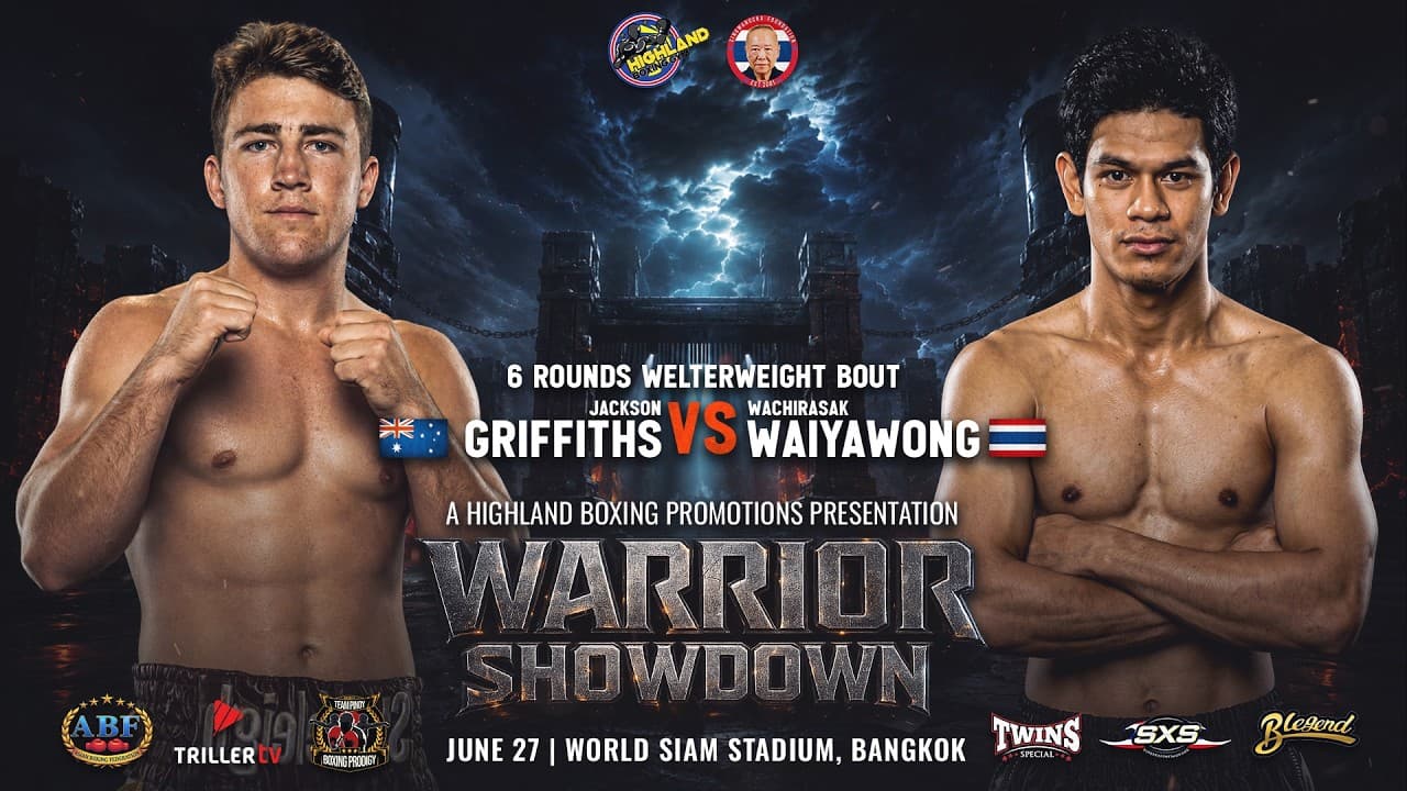Jackson Griffiths 🇦🇺 vs Wachirasak Waiyawong 🇹🇭 | 6 Rounds Welterweight Bout | June 27, 2026