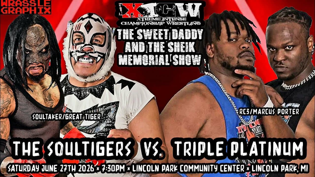 Tag Team Action: SOULTAKER & GREAT TIGER vs TRIPLE PLATINUM (2026 Sweet Daddy & Sheik Memorial Show)