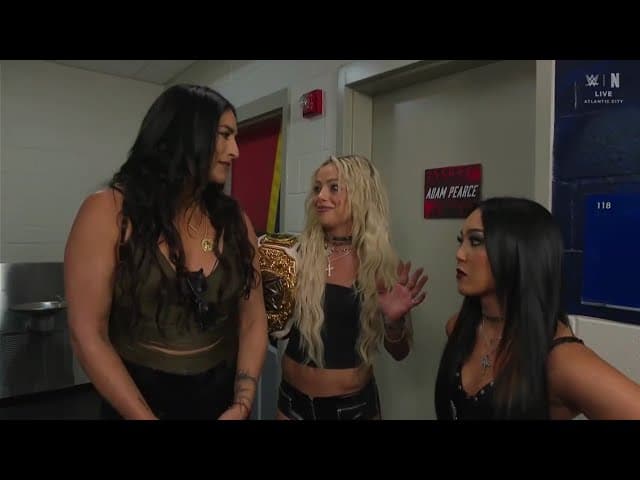 Liv Morgan Talking With Roxanne Perez & Raquel Rodriguez