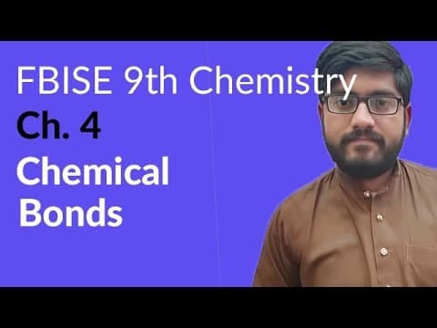 Federal Board 9th Chemistry Ch. 4 Structure of Molecules
