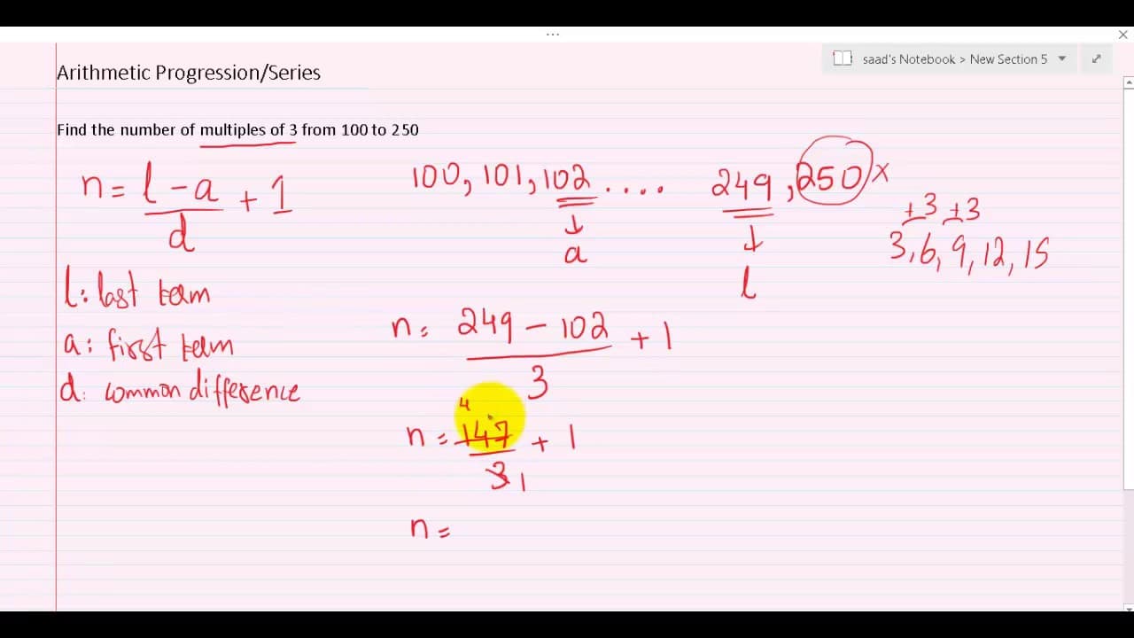 Arithmetic Progression and Geometric Progression (AS Level)