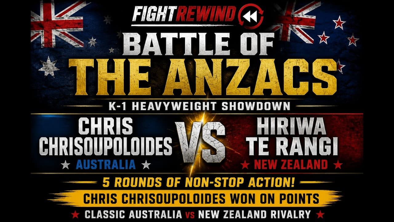 🥊 CHRIS CHRISOUPOLOIDES vs HIRIWA TE RANGI 🥊Battle of the Anzacs – Australia  vs New Zealand