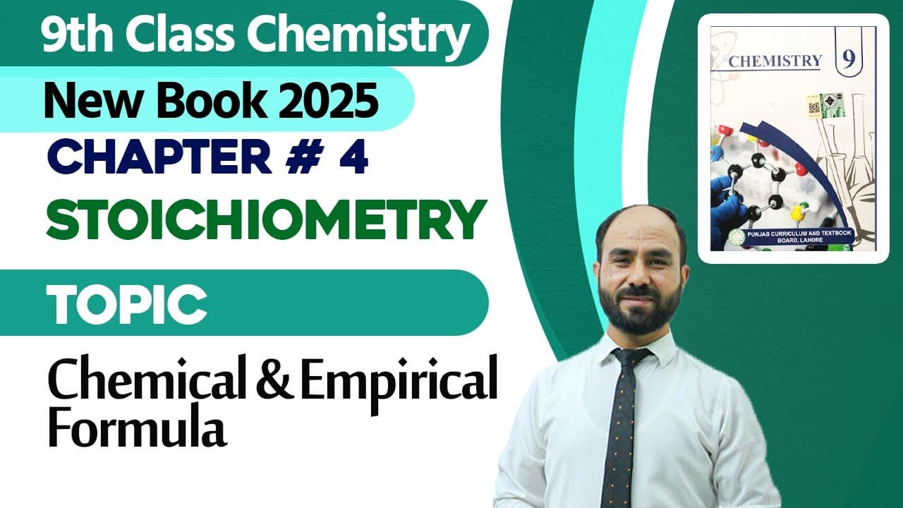 9th Class Chemistry Chapter 4 - New Book 2025 Playlist