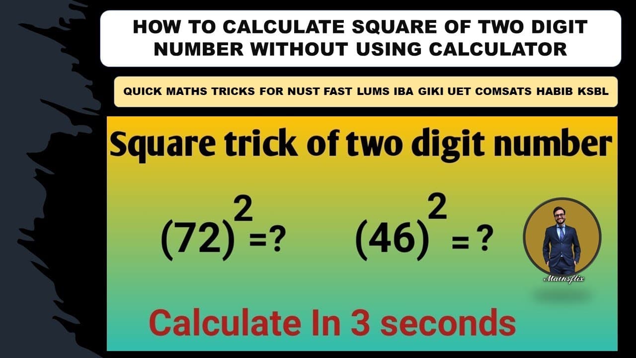 QUICK MATHS TRICKS