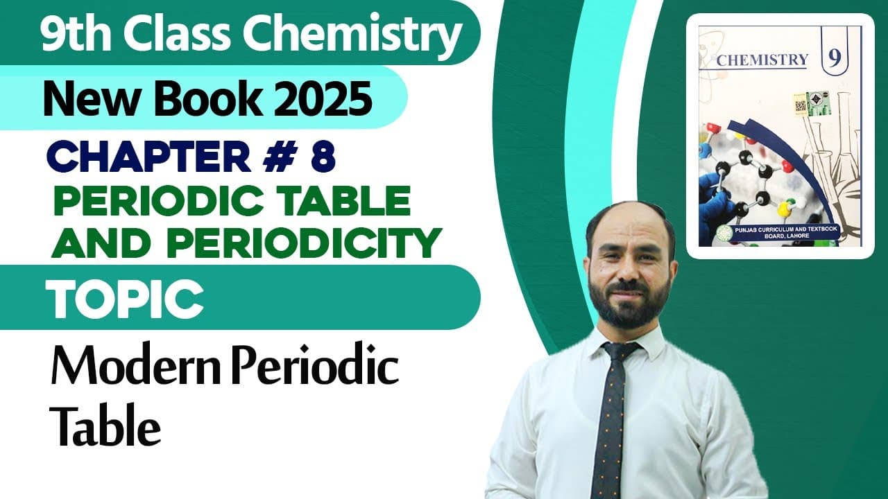 9th Class Chemistry Chapter 8 - New Book 2025 Playlist
