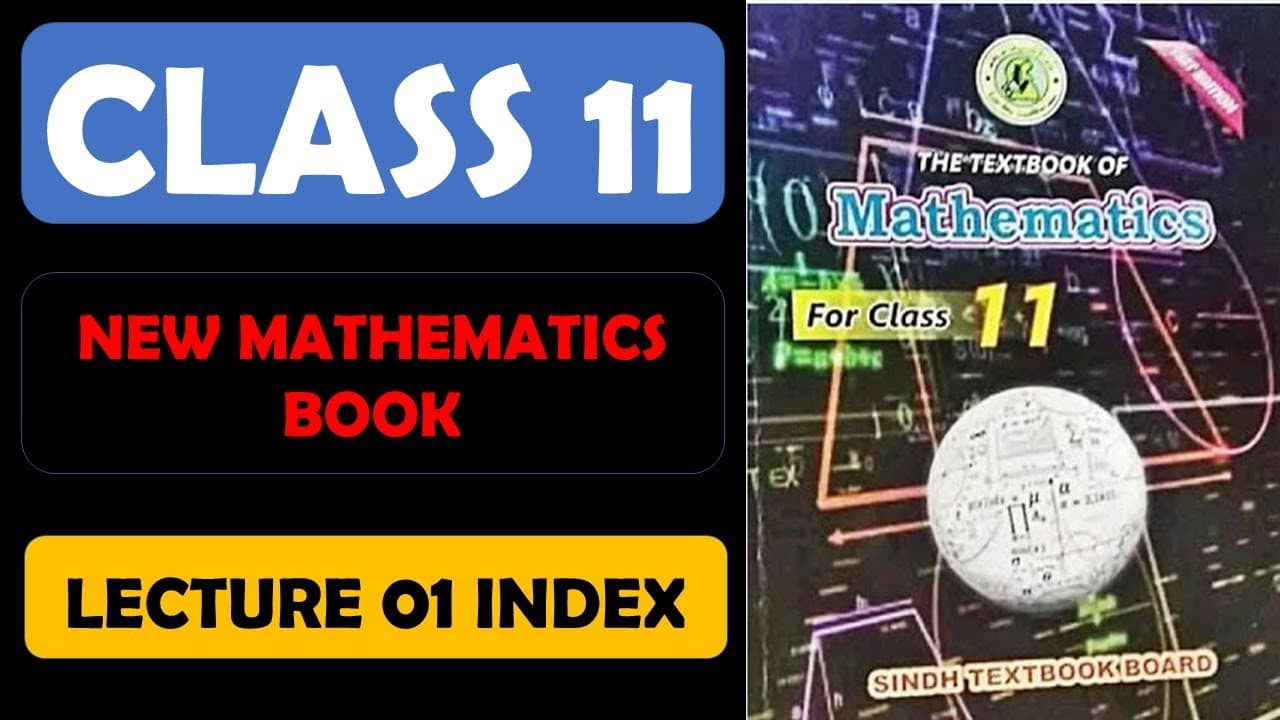 XI MATHS NEW BOOK LECTURES