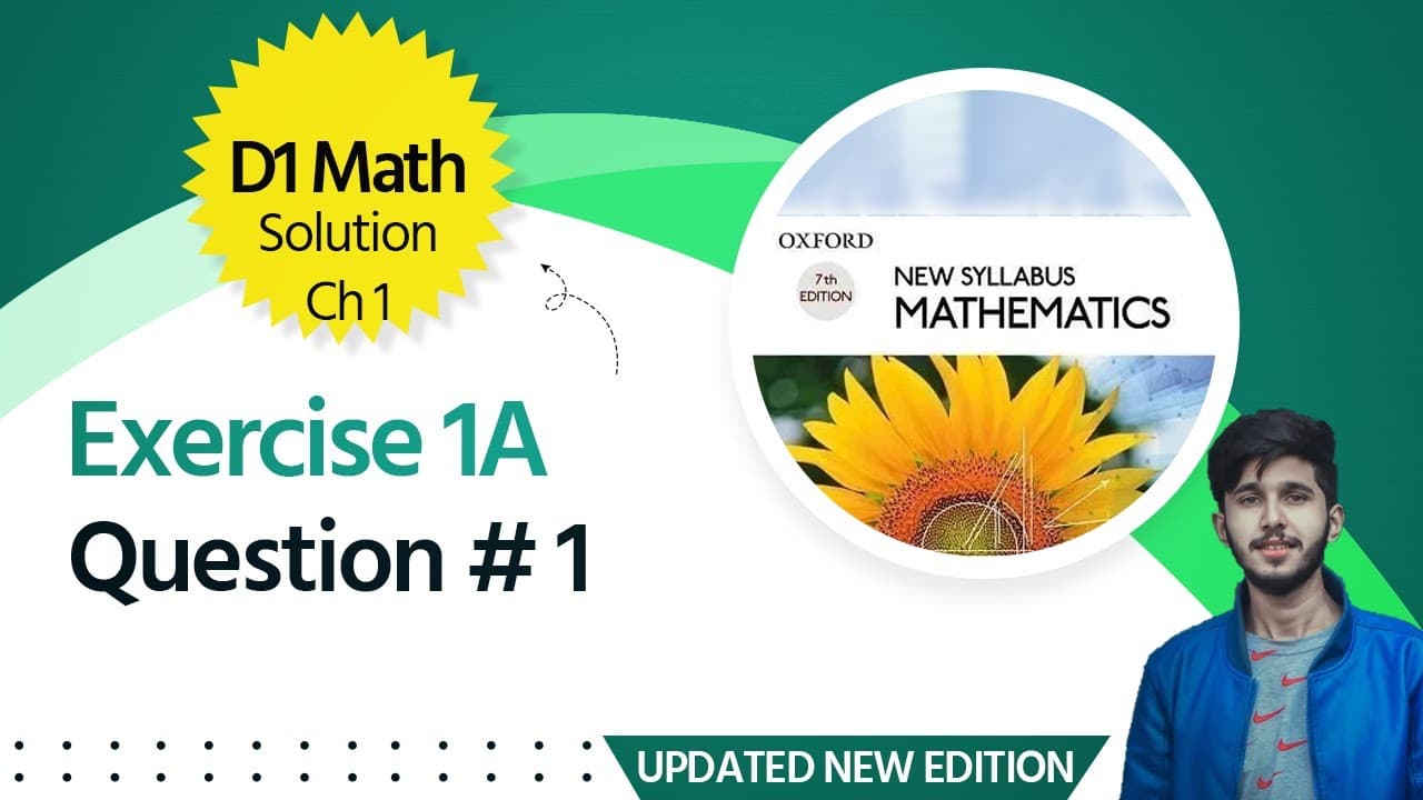 d1 ex 1a q1 - Exercise 1A Question 1 - 12 Maths Chapter 1 - d1 ex 1a q1