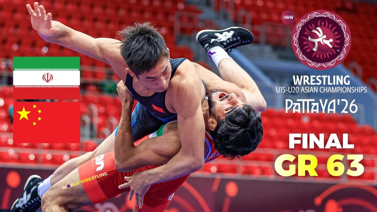 🏅 🇮🇷 vs. 🇨🇳 GR 63 Kg | A. M. A. GHARIBI vs. Zhaojian WANG | U20 Asian Wrestling Championships 2026