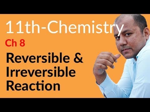 11th Class Chemistry Chapter 8 - 1st Year Chemistry Chapter 8 Chemical Equilibrium - FSc Part 1 Chemistry Chapter 8
