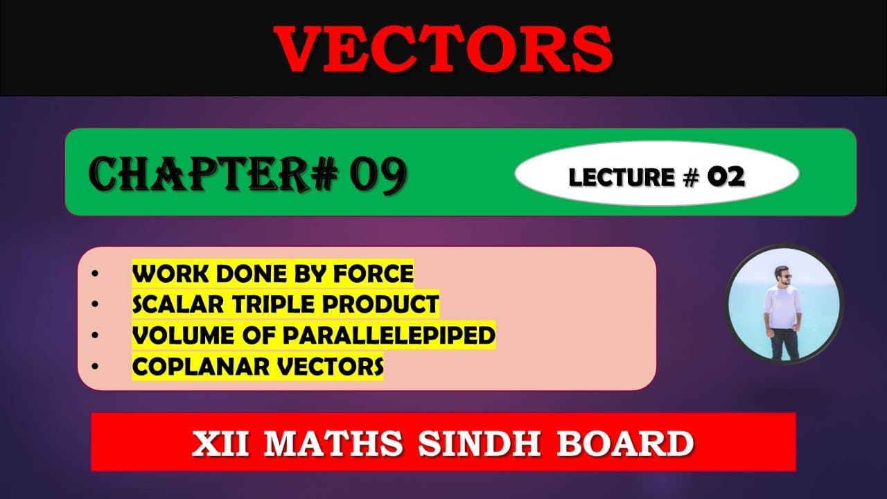 XII MATHS CHAPTER 09 "VECTORS"