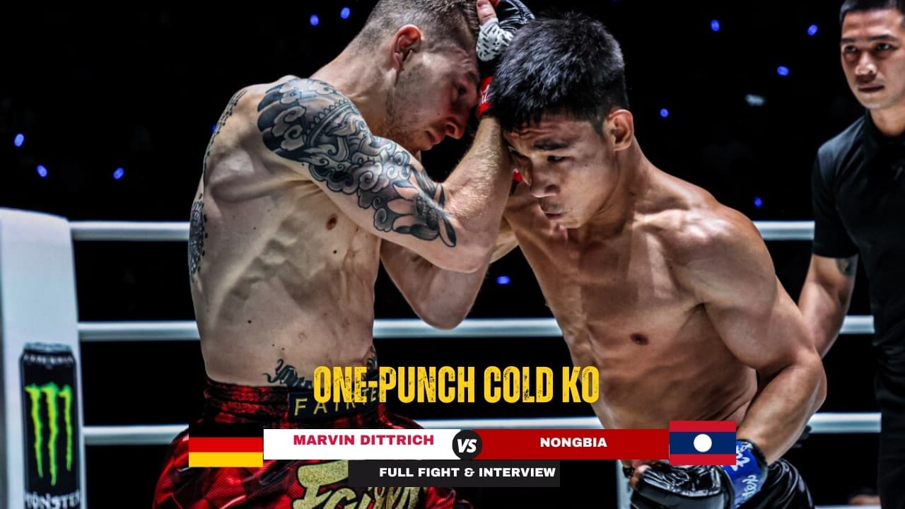 ONE-PUNCH BRUTAL KO! Nongbia 🇱🇦 starching Marvin Dittrich 🇩🇪 in Round 1