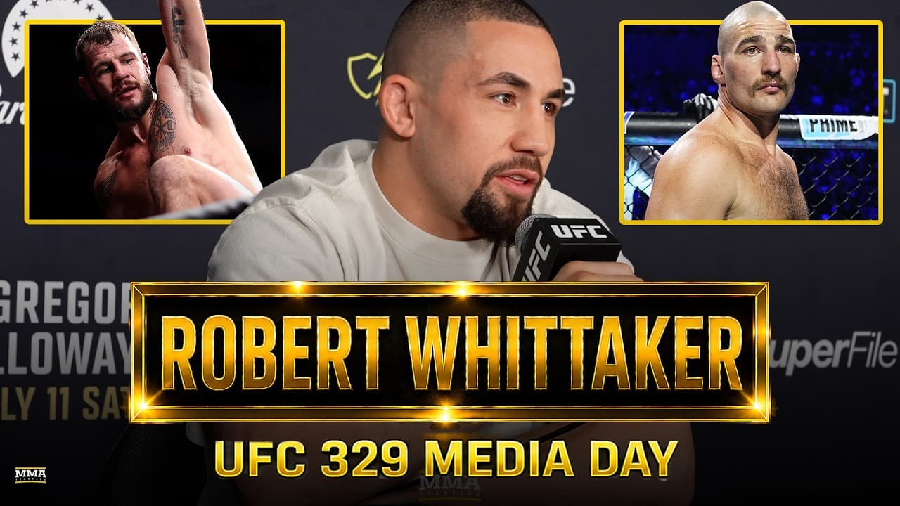 Robert Whittaker: Sean Strickland 'Anti-Hero' After Chimaev Win; REACTS To UFC 329 Prelim Slot