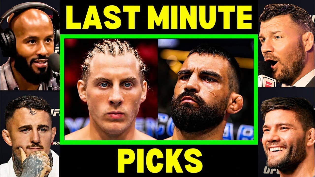 UFC Fighters 'Final Predictions' for Paddy Pimblett vs Benoit St Denis | UFC 329
