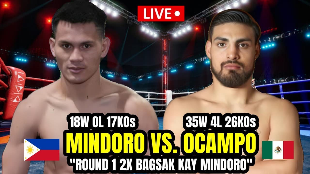 MINDORO vs OCAMPO 2026 BLOCKBUSTER FIGHT! 2X BAGSAK KAY MINDORO SA ROUND 1!