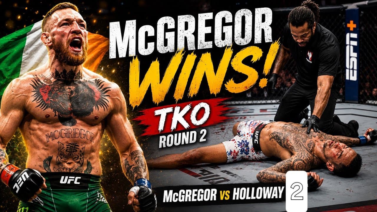 Conor McGregor TKO's Max Holloway | UFC 329 🔥