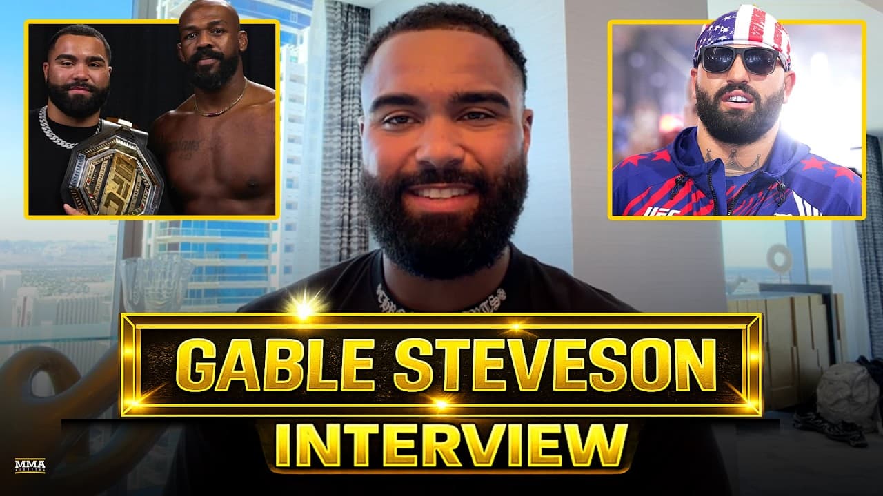 Gable Steveson Hopes Jon Jones Creates FEAR For Opponents, Talks Josh Hokit, UFC 329 Debut Bout