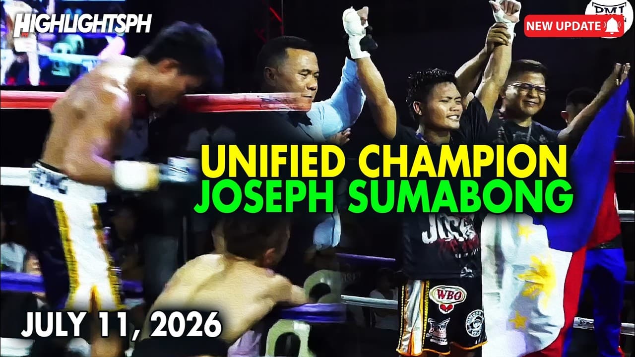 AND THE NEW Unified Champion! 🇵🇭Joseph Sumabong [OPBF, WBO Champion]