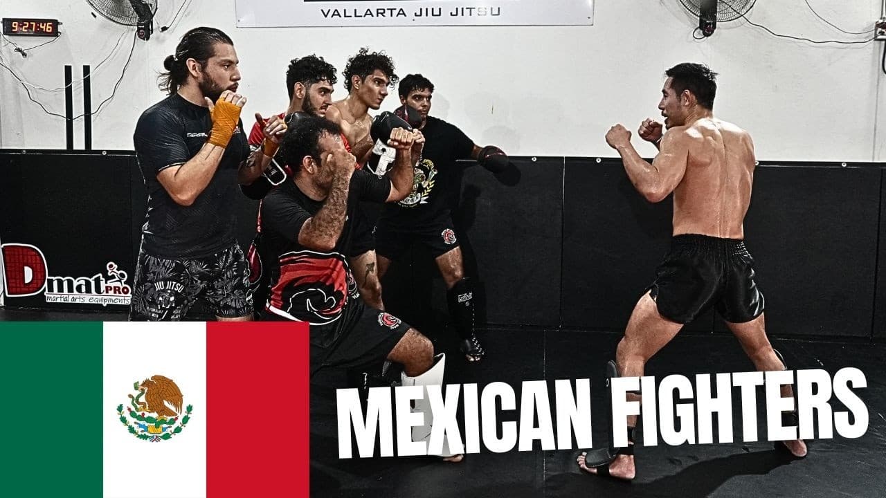 Sparring Mexian Muay Thai Fighters Puerto Vallarta