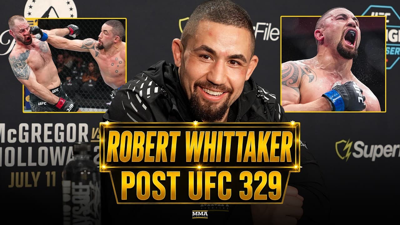 Robert Whittaker On Breaking Nikita Krylov's Jaw, Israel Adesanya Leaving City Kickboxing | UFC 329