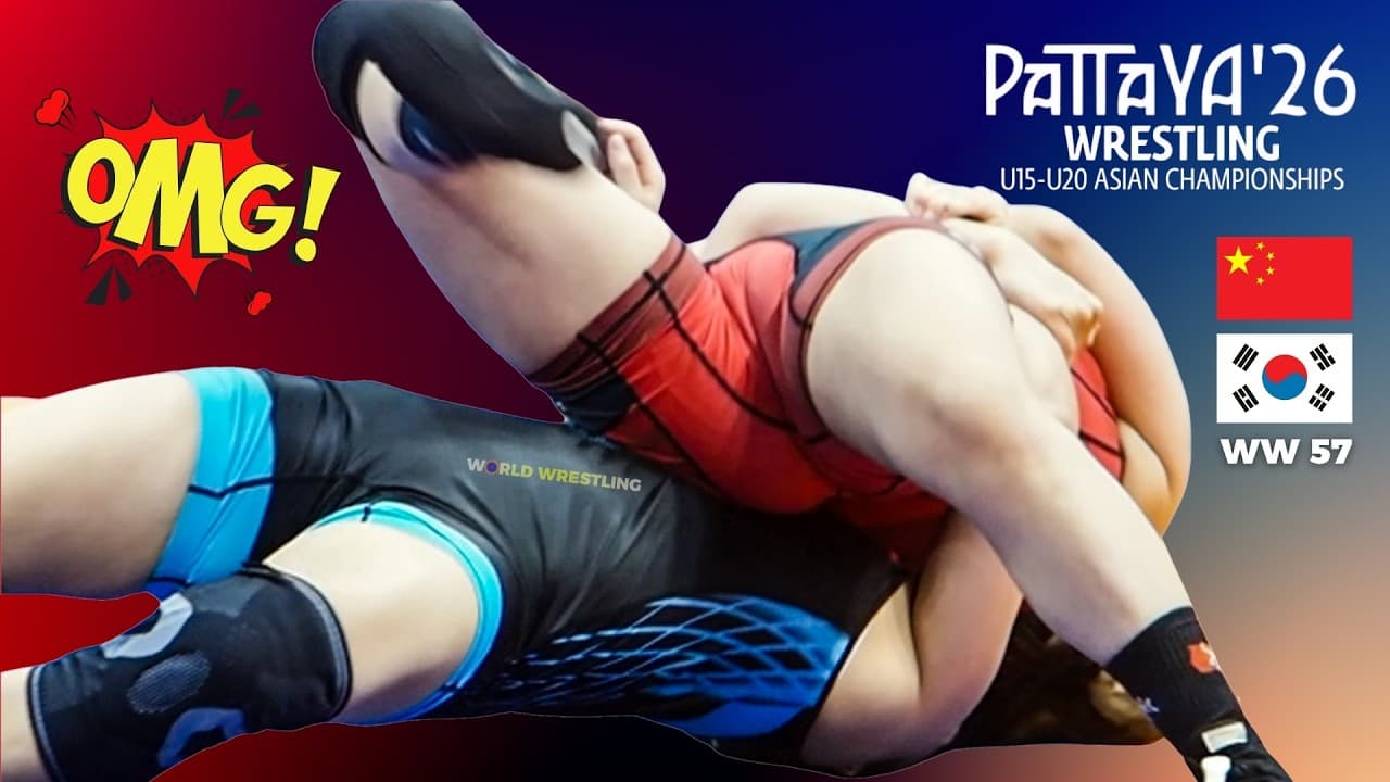 Women's Wrestling 57 kg | 女子レスリング | 여자 레슬링 | 🇰🇷🇨🇳 Nahyeon LEE vs. Xinyu WANG #wrestlepattaya