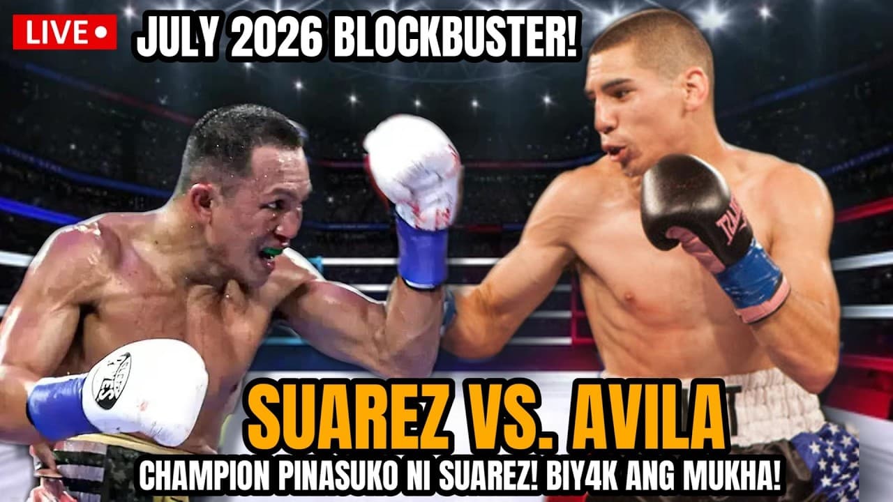 SUAREZ VS AVILA 2026 LATEST! CHAMPION BIY4K ANG MUKHA PINASUKO NI SUAREZ! INUWI ANG IBF TITLE!