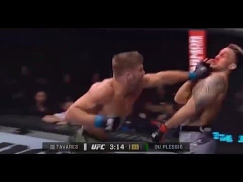 Dricus Du Plessis destroys Brad Tavares