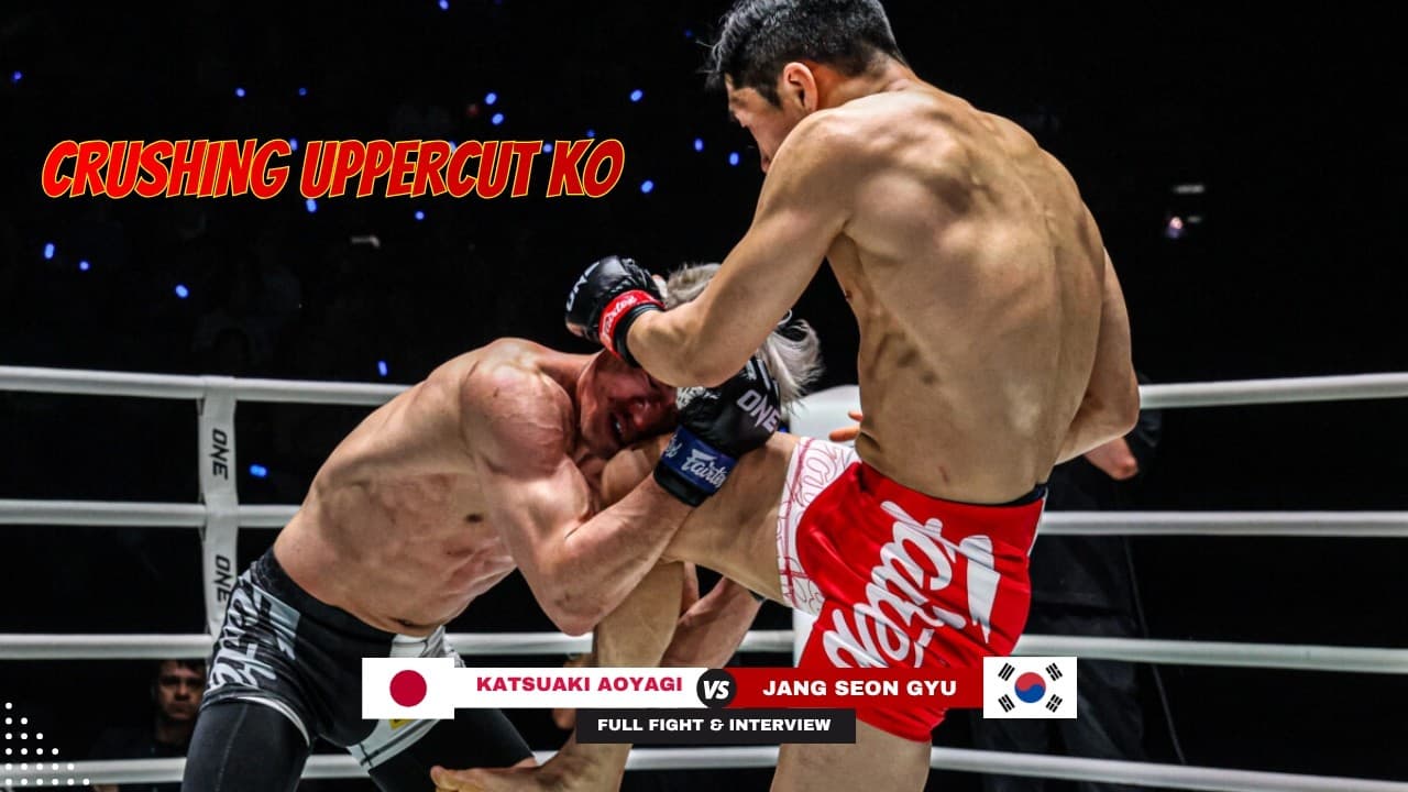 CRUSHING UPPERCUT KO! Jang Seon Gyu 🇰🇷 stops Katsuaki Aoyagi 🇯🇵 in bantamweight MMA