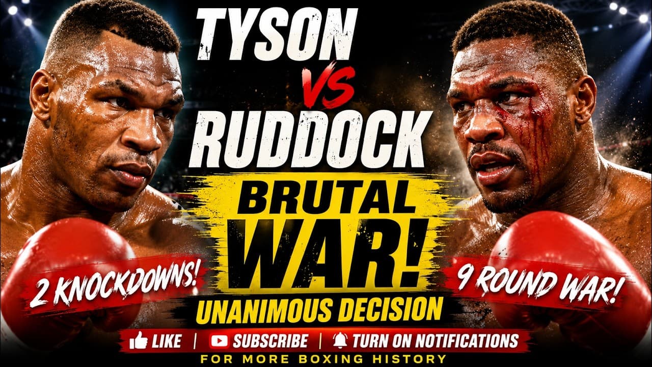 Mike Tyson HUMILIATED Razor Ruddock in a Brutal Heavyweight War | Full Fight Story