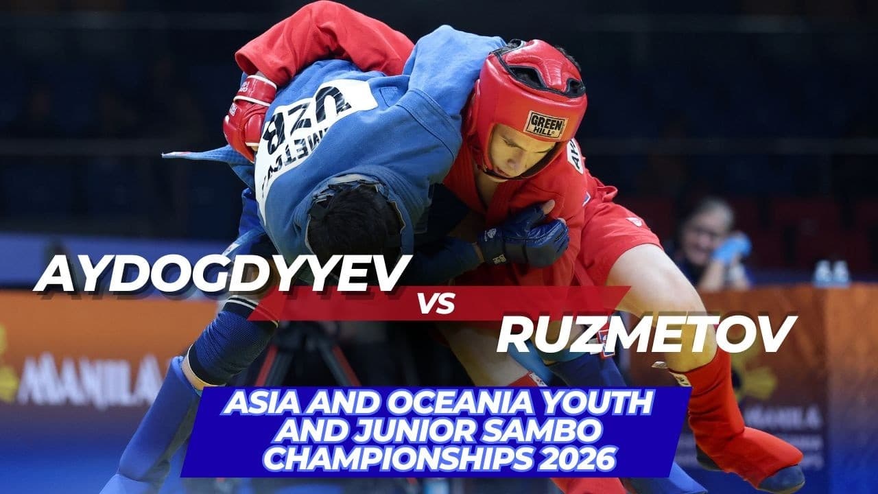 AYDOGDYYEV (TKM) vs RUZMETOV (UZB) - Asia and Oceania Youth and Junior SAMBO Championships 2026