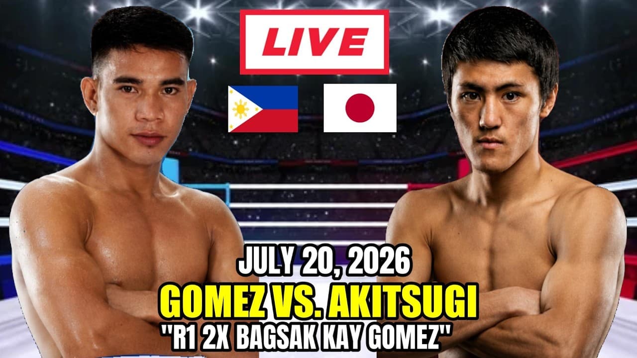 GOMEZ VS AKITSUGI! JULY 20, 2026 JAPAN! GOMEZ 2X BAGSAK ANG CHAMPION SA HARAP NG FANS!