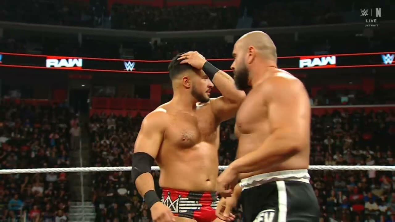 WWE RAW ETHAN PAGE & RUSEV VS CHAD GABLE & PENTA 07/20/26