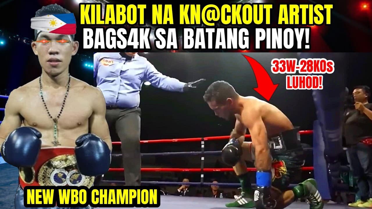KILABOT NA KNOCKOUT ARTIST 33W-28KOs! BAGSAK SA SUNTOK NG PINOY!