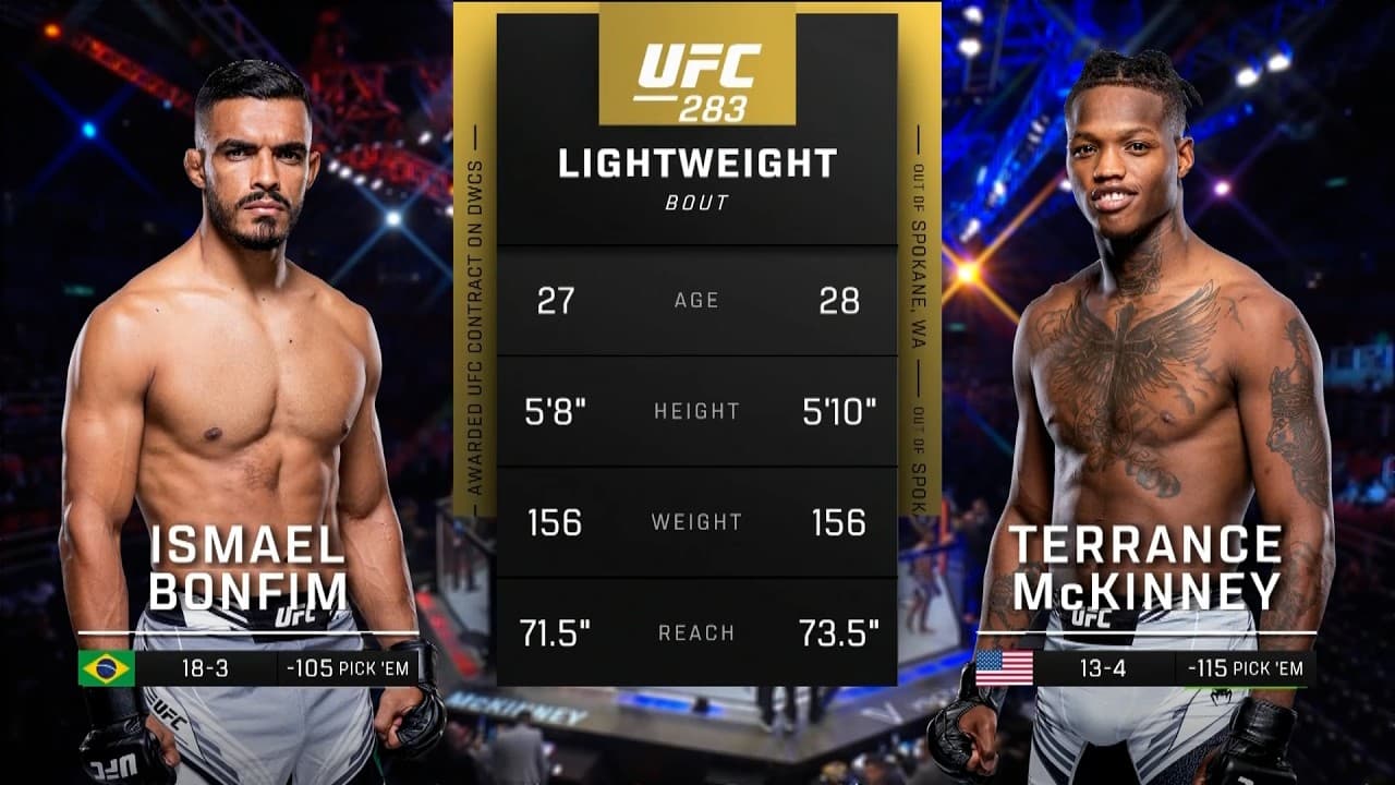Ismael "Marreta" Bonfim x Terrance McKinney | LUTA COMPLETA | UFC Abu Dhabi