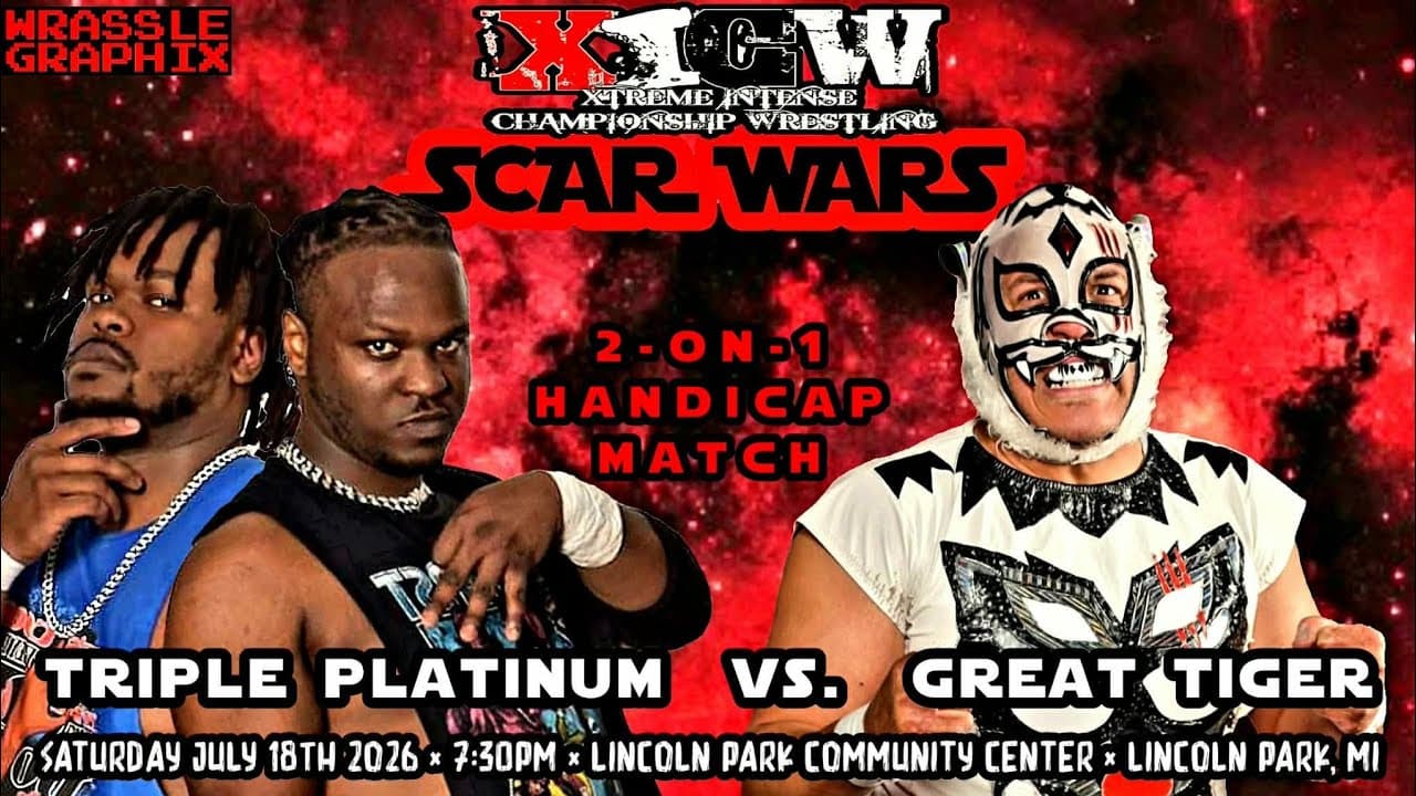 Handicap Match: TRIPLE PLATINUM vs. GREAT TIGER (Scar Wars 2026)