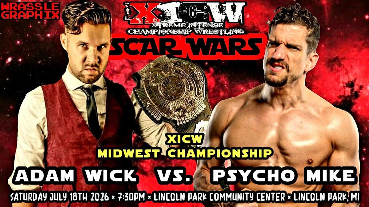 Midwest Title: ADAM WICK vs. PSYCHO MIKE (Scar Wars 2026)