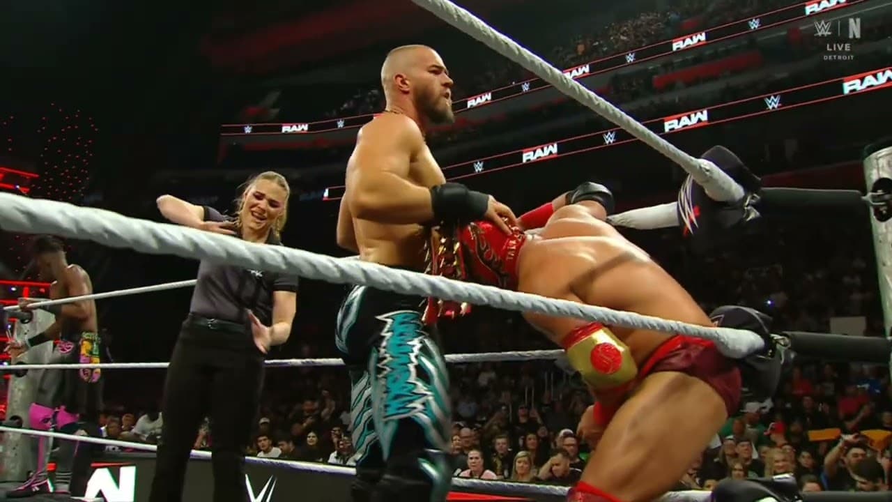 WWE RAW JE'VON EVANS & DRAGON LEE VS THE VISION 07/20/26