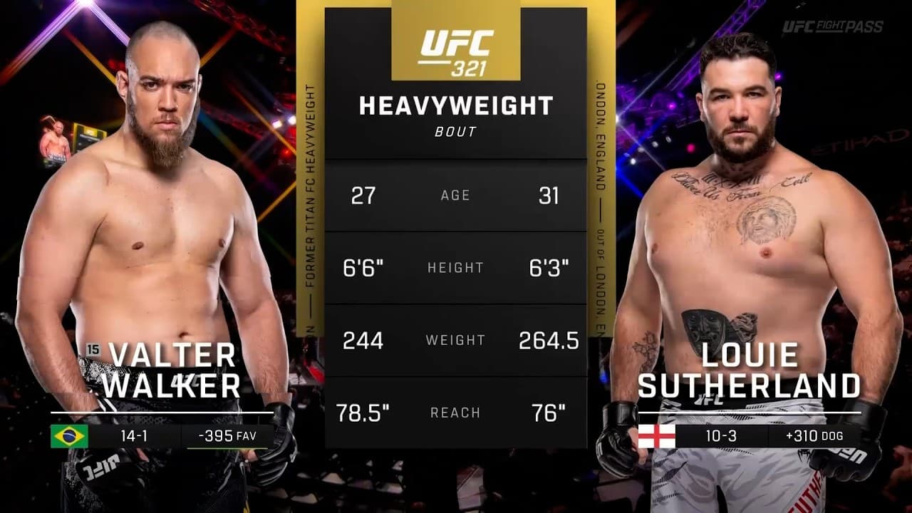 Valter Walker x Louie Sutherland | LUTA COMPLETA | UFC Oklahoma City