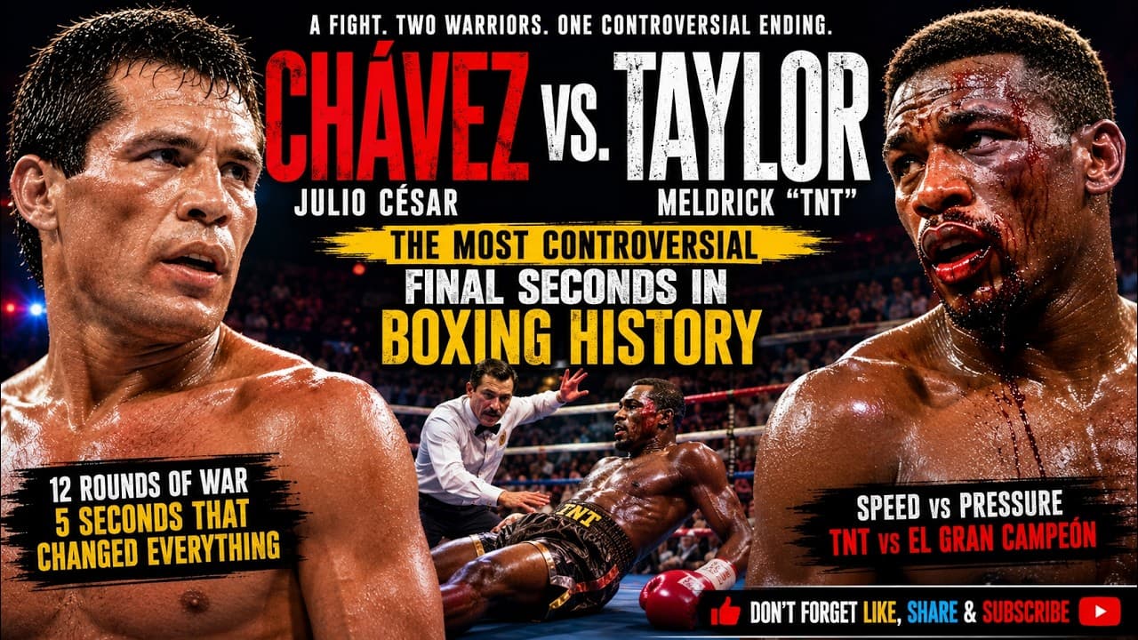 Julio César Chávez vs Meldrick Taylor | The Most Heartbreaking Final Seconds in Boxing History