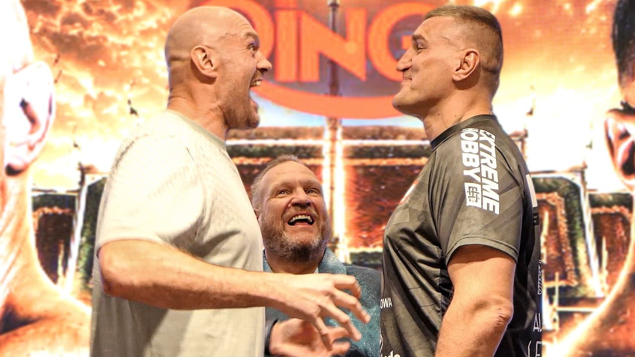 FACE OFF: Tyson Fury vs. Mariusz Wach • FURY ATTEMPS TO SCARE WACH in Thailand