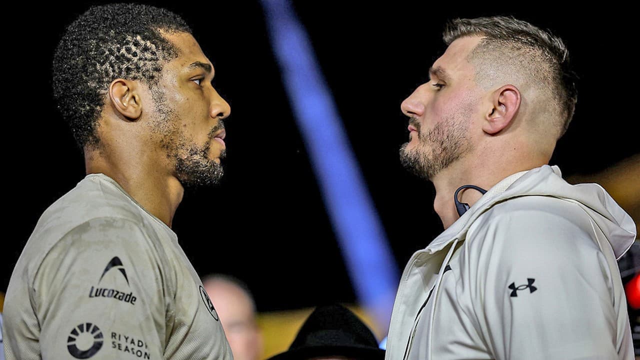 FACE OFF: Anthony Joshua vs. Albania’s Kristian Prenga • HEAD TO HEAD in Jeddah | DAZN Boxing