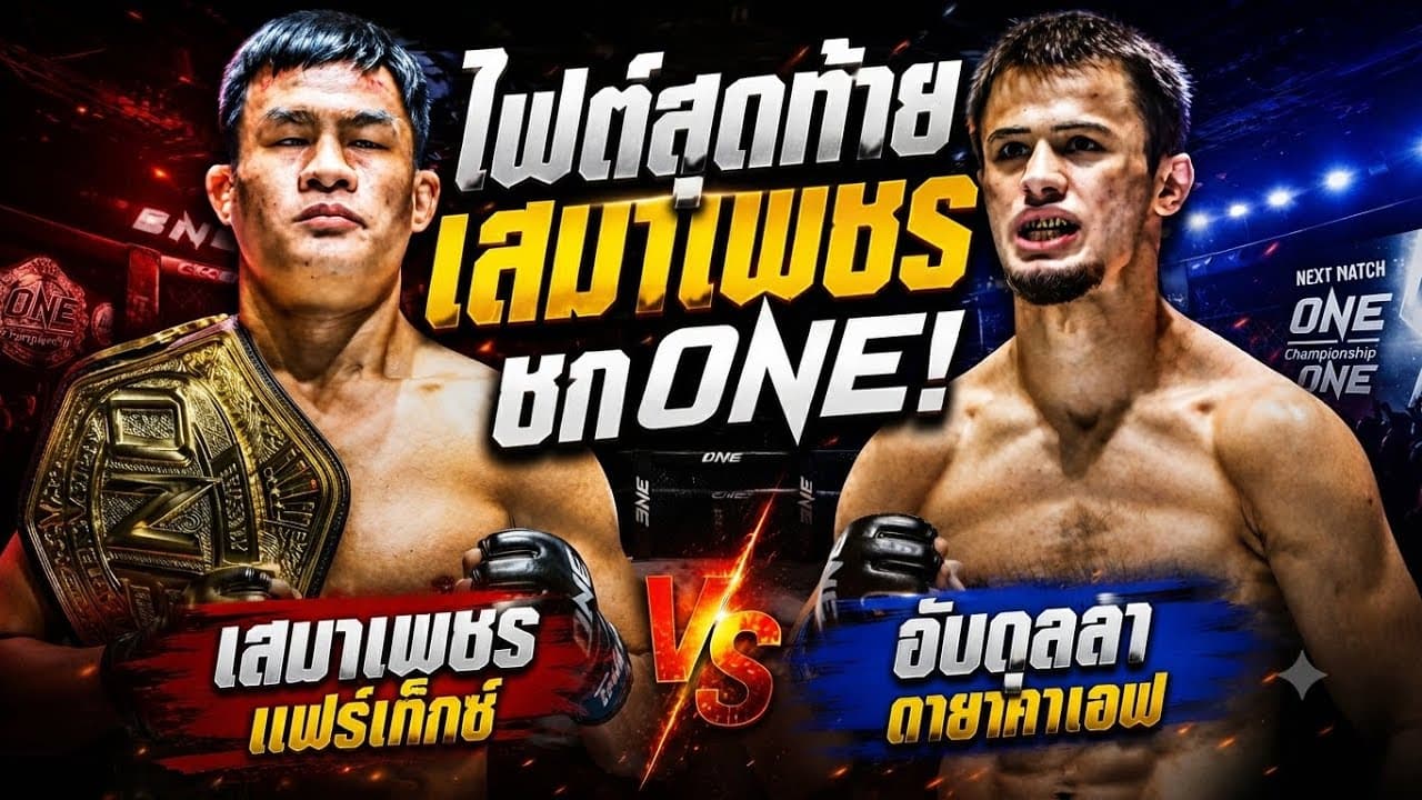 ไฟต์สุดท้ายเสมาเพชรชกONE! เสมาเพชร แฟร์เท็กซ์ VS อับดุลลา ดายาคาเอฟ