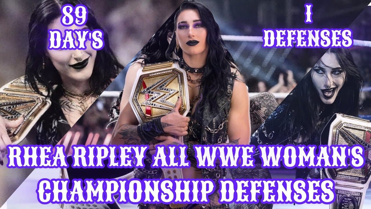 Rhea Ripley All WWE Woman's Championship Defenses ( LivtoMach )