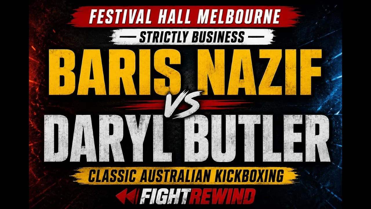 🥊 RARE TKO! Baris Nazif vs Daryl Butler | Festival Hall Kickboxing Classic | FightRewind